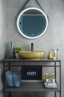 Раковина Gid Nc444 52233 накладная золотая 51x39x14.5